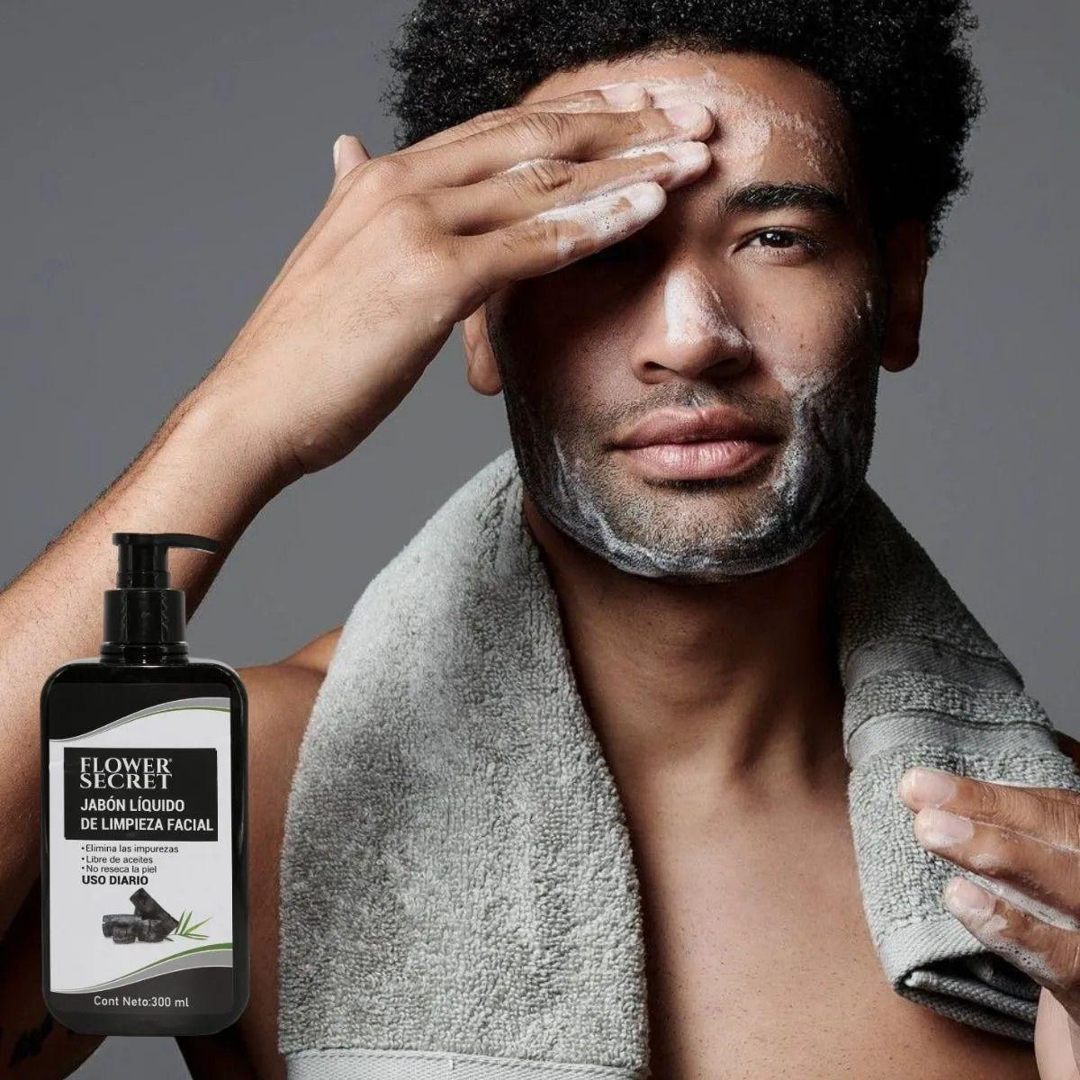 JABON LIQUIDO DE LIMPIEZA FACIAL CON CARBON ACTIVADO LAU-7