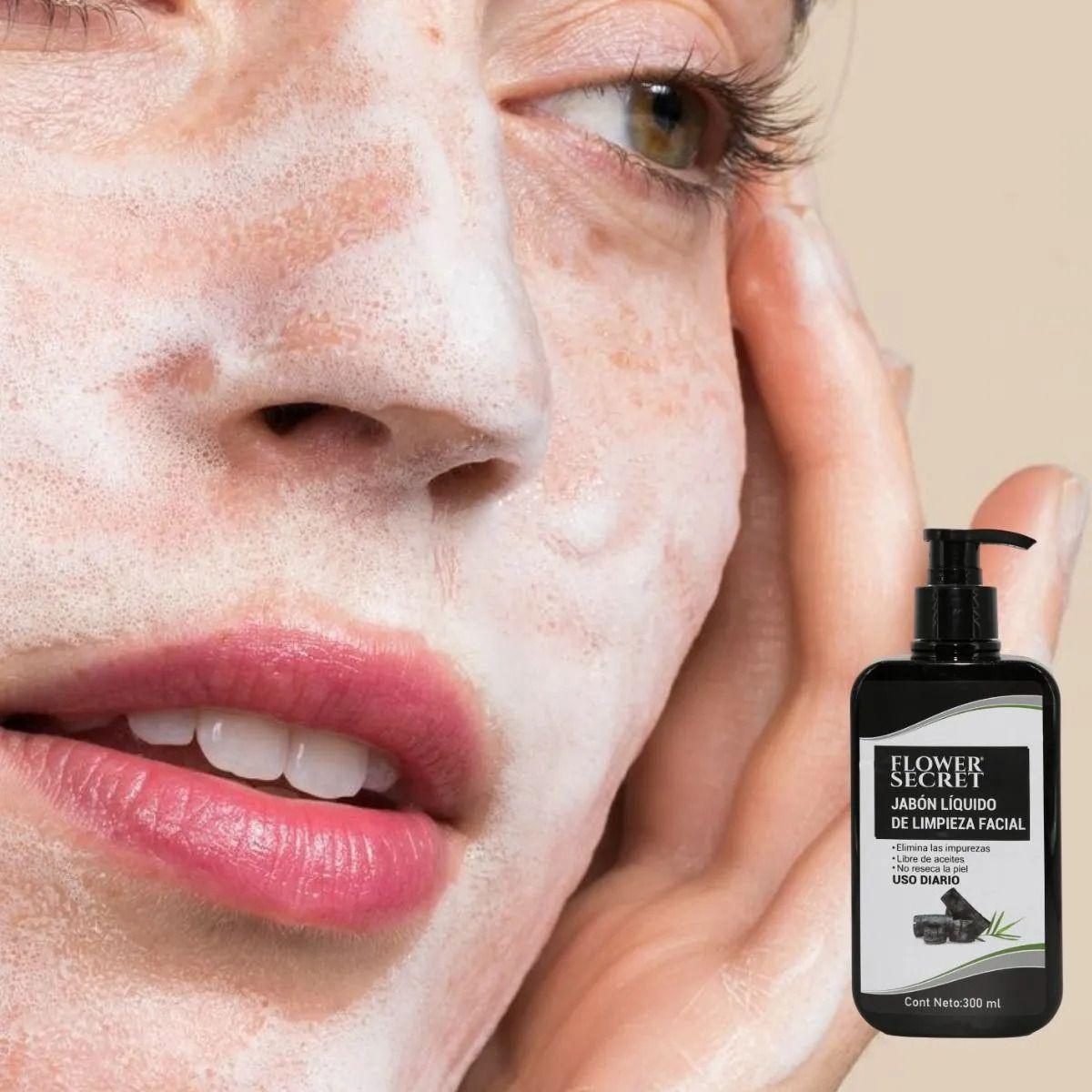 JABON LIQUIDO DE LIMPIEZA FACIAL CON CARBON ACTIVADO LAU-8