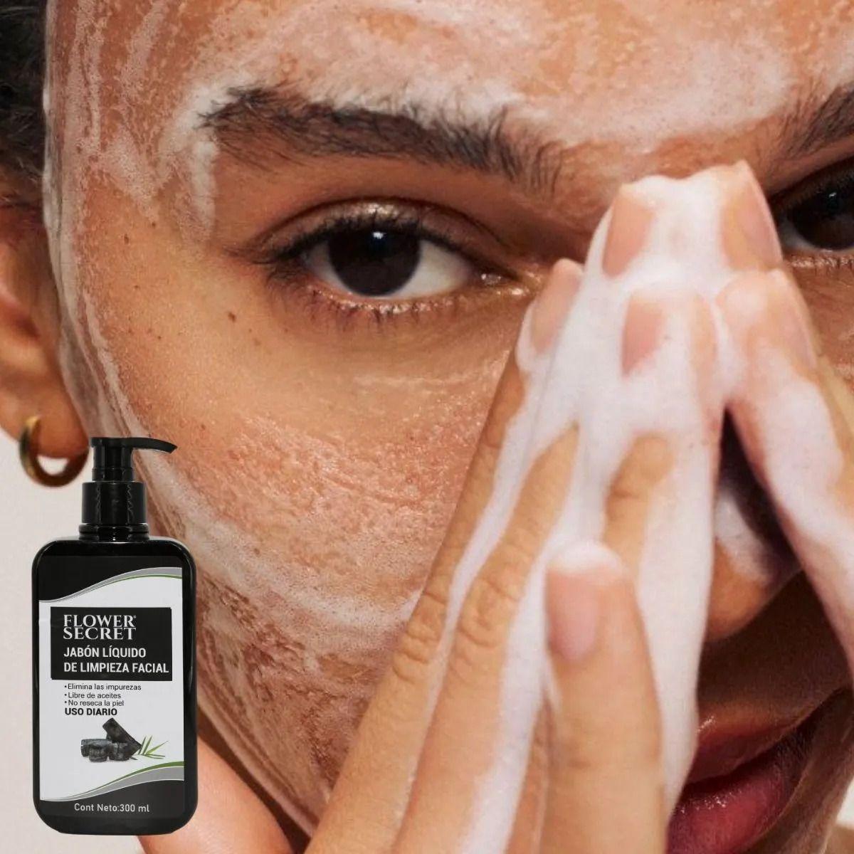 JABON LIQUIDO DE LIMPIEZA FACIAL CON CARBON ACTIVADO LAU-9