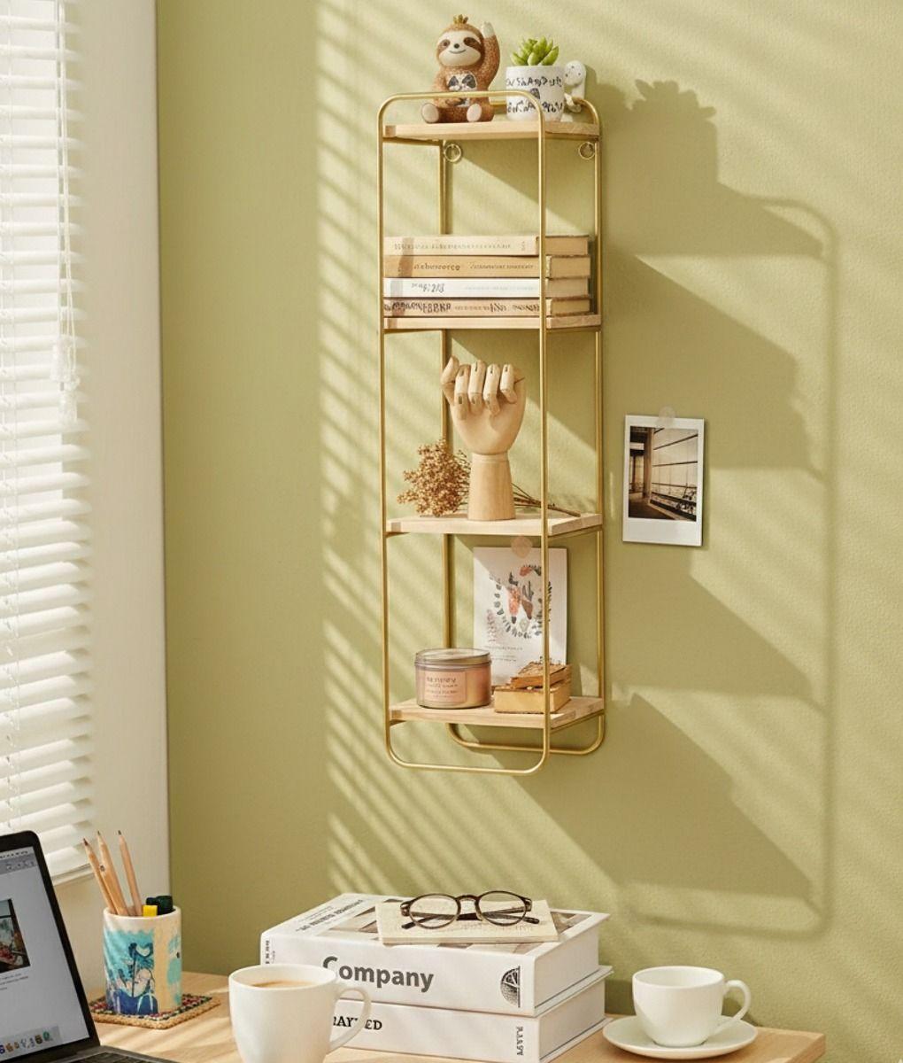 Estantería Pared Rectangular 3 Niveles Vertical Moderno Jhn-8