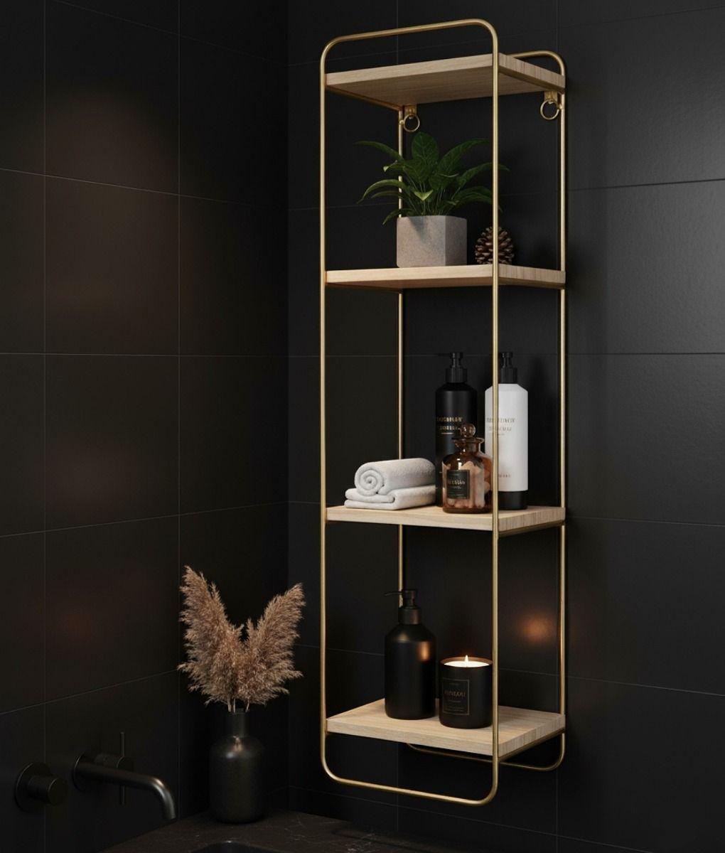 Estantería Pared Rectangular 3 Niveles Vertical Moderno Jhn-9