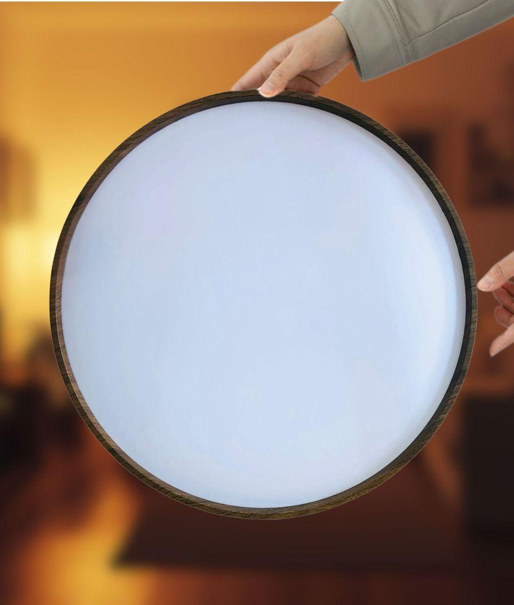 Lámpara Techo Decorativa Estilo Rústico Redonda LED Jhn-5