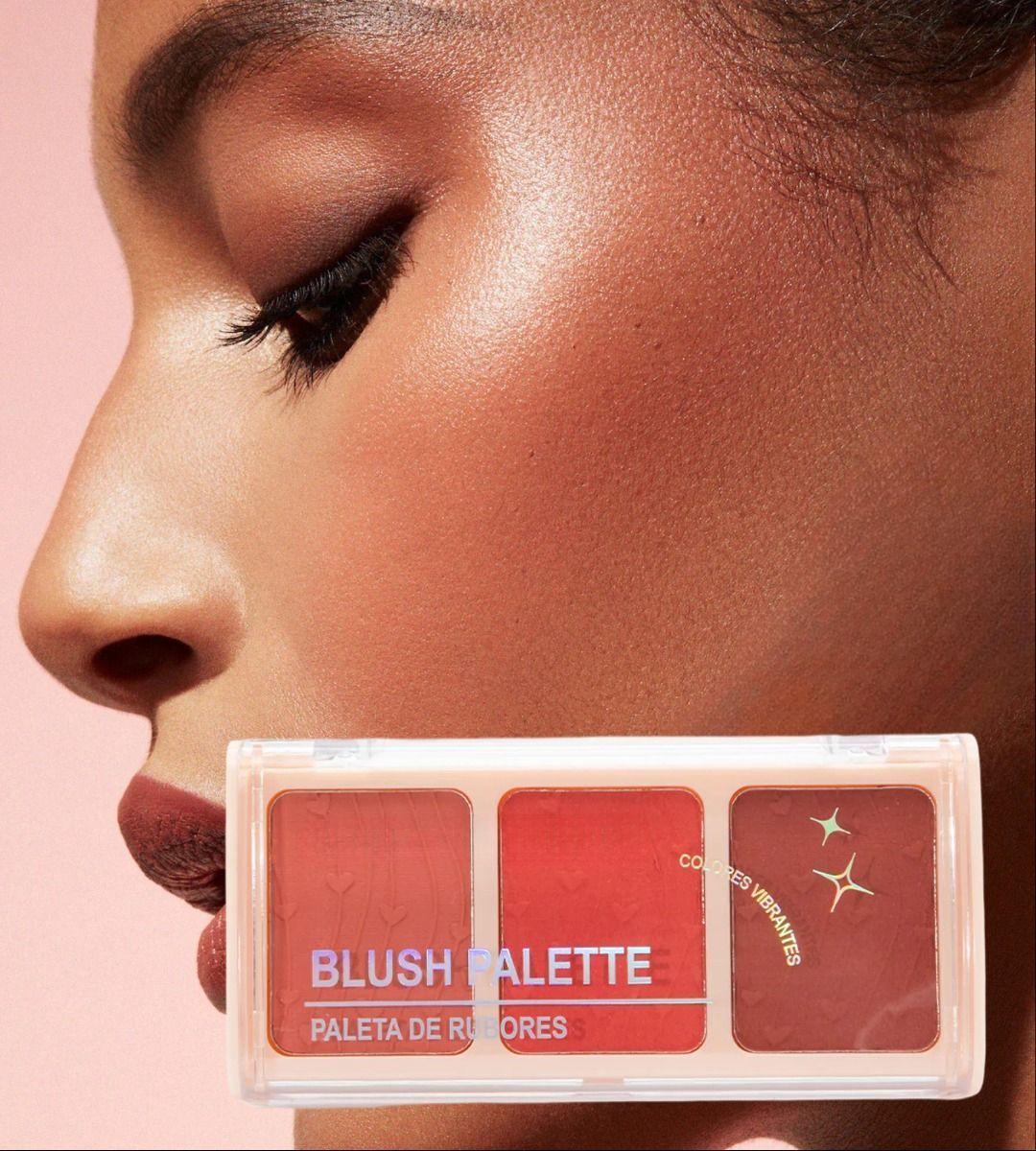 Set 3 Rubor Polvo 3 Colores Fresco Radiante Duradero Jhn-4