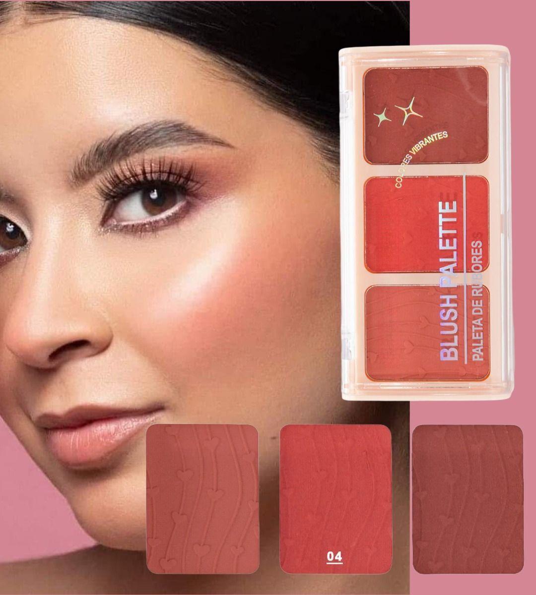 Set 3 Rubor Polvo 3 Colores Fresco Radiante Duradero Jhn-5