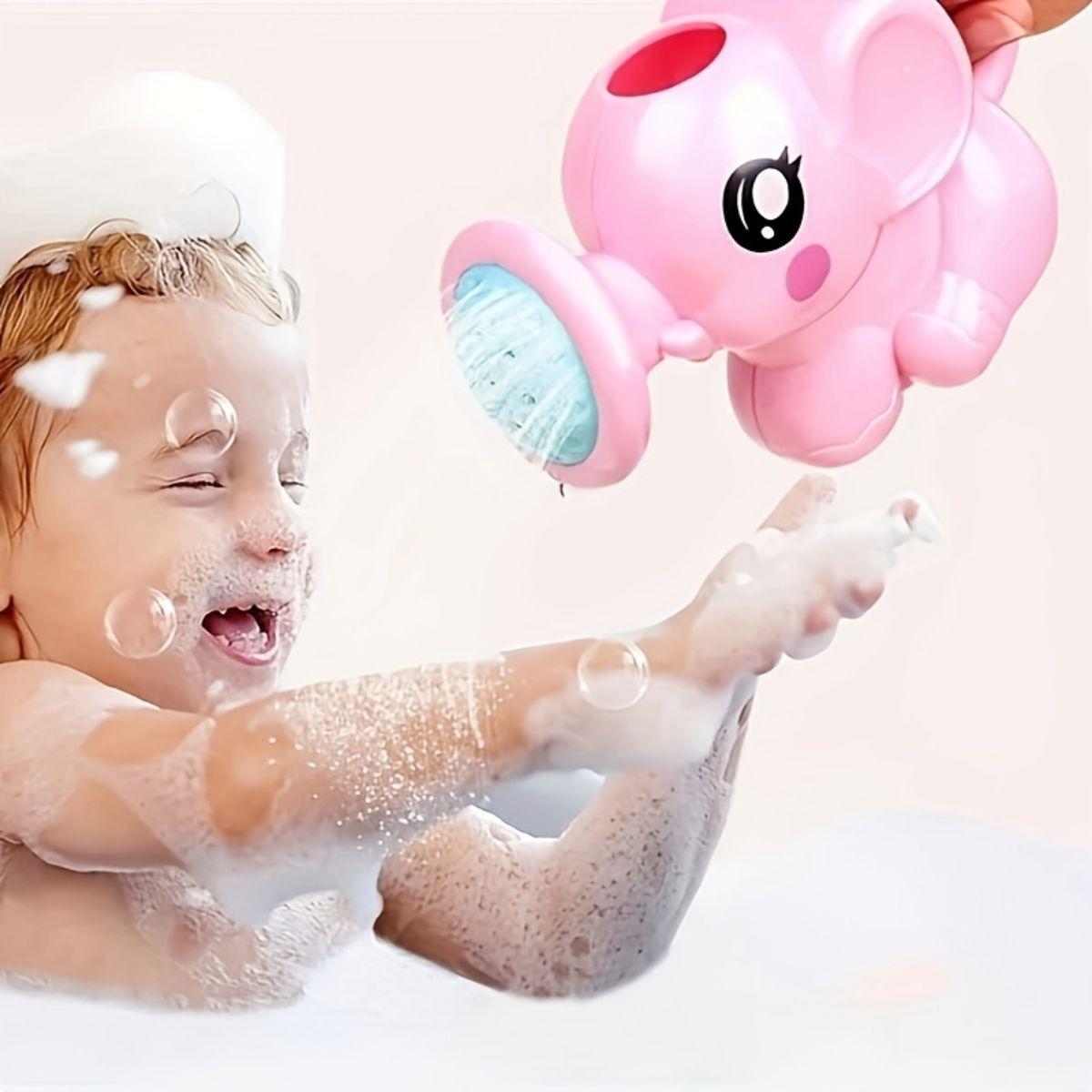 SET 7 JUGUETE PARA EL BAÑO REGADERA FORMA ELEFANTE LAU-7