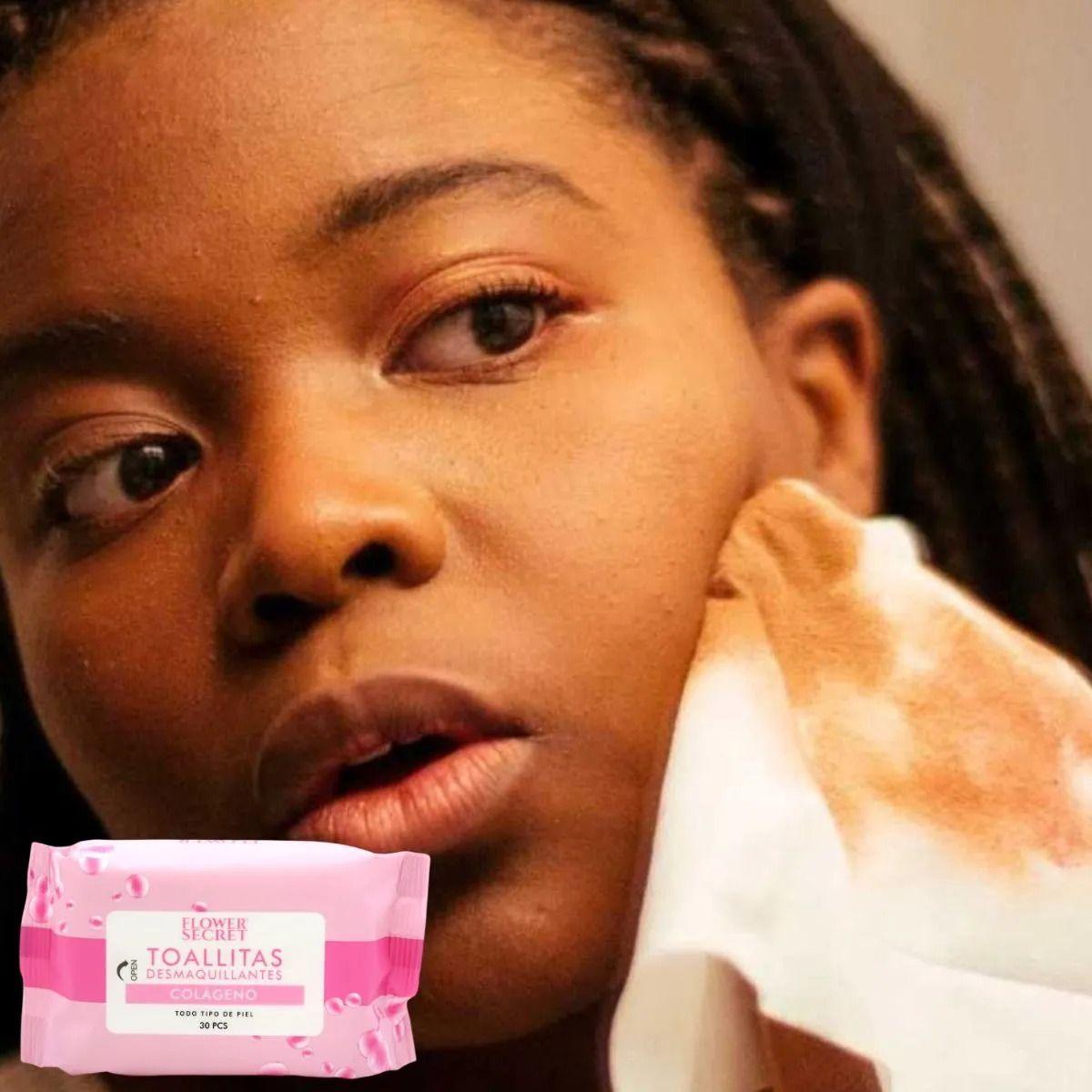 Paq 7 Toallitas Facial Desmaquilla Limpia Colageno Lau-7