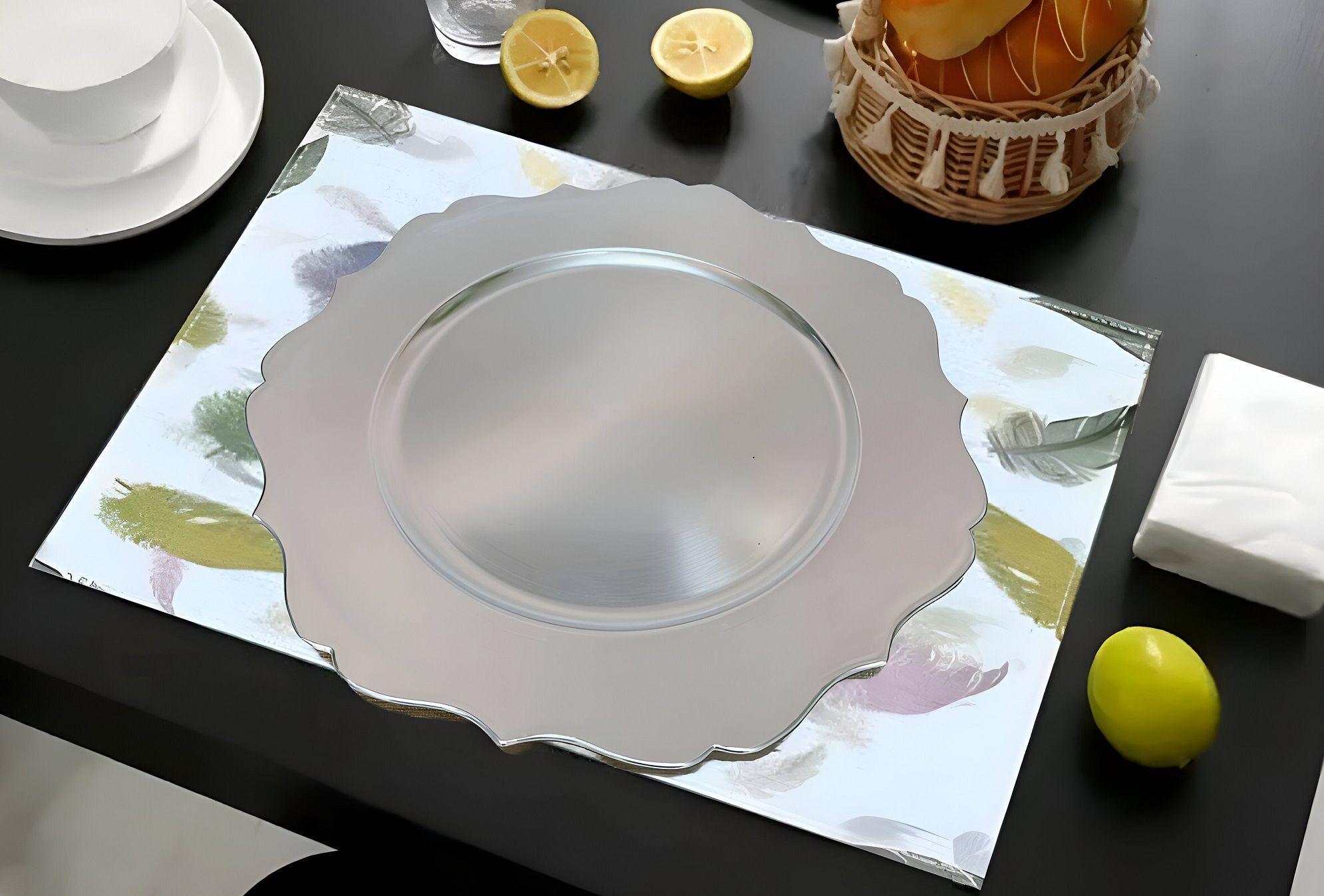 Set 2 Bandejas Plata Adorno Decoracion Eventos Fiestas Lau-4