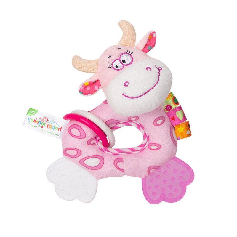 SONAJERO DE MANO SUAVE ANIMAL PELUCHE BEBE LAU-2