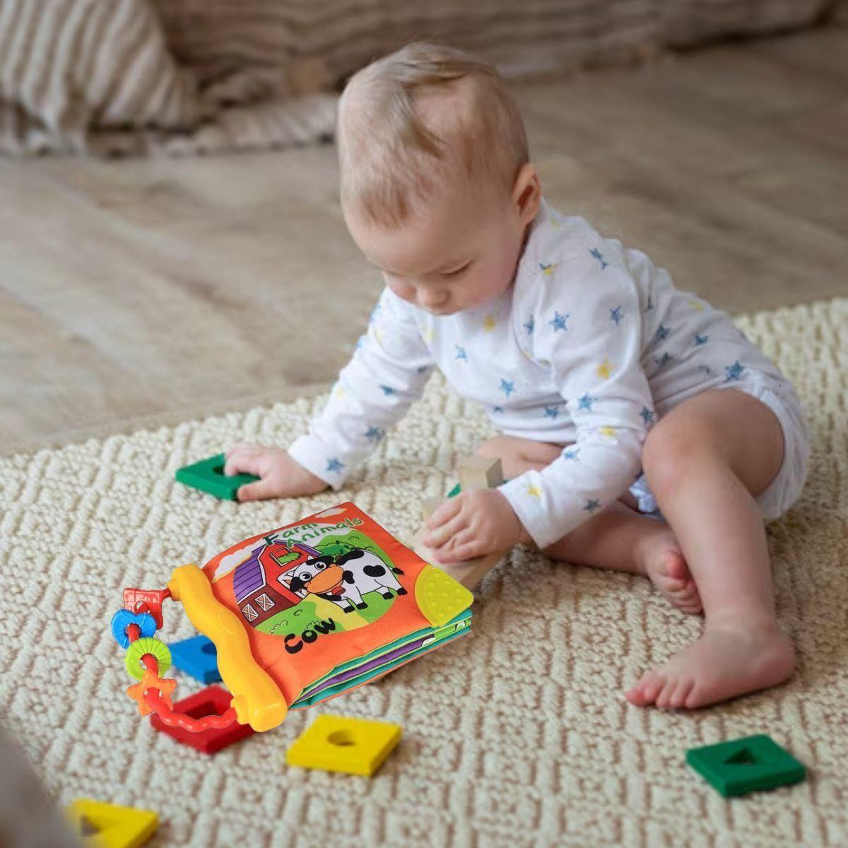 JUGUETE LIBRO DE TELA ANIMALES EDUCATIVO BEBE LAU-2