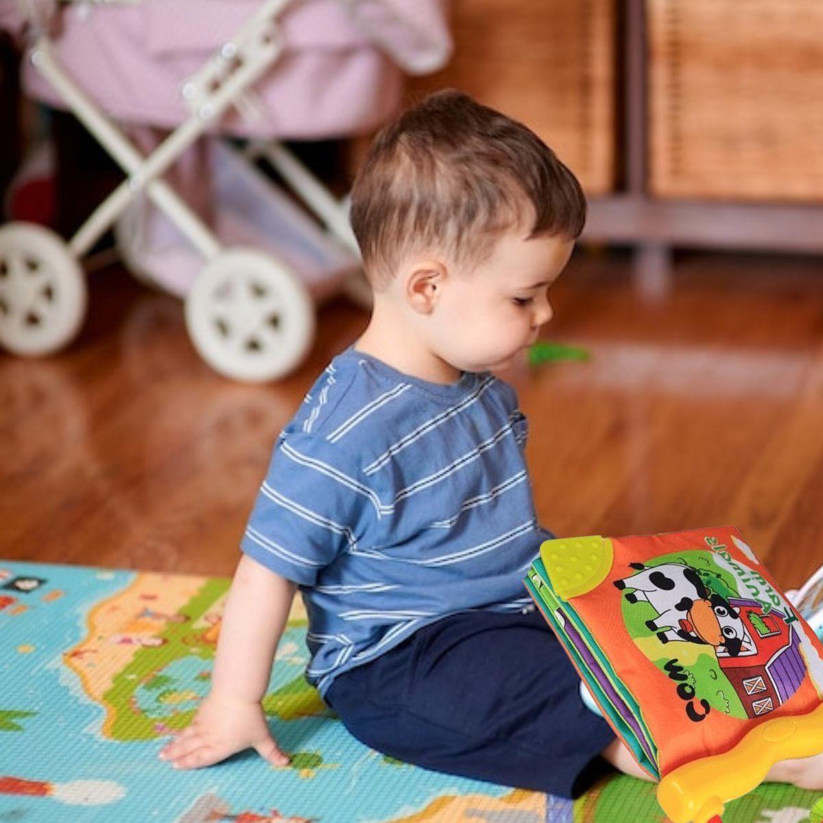 JUGUETE LIBRO DE TELA ANIMALES EDUCATIVO BEBE LAU-8