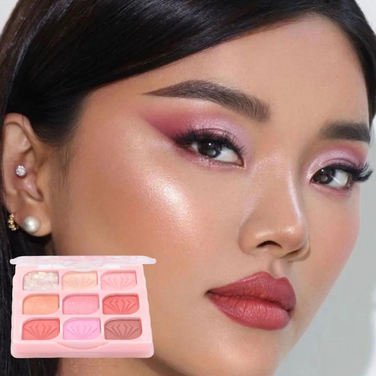 Paleta Sombras Ojos 9 Tonos Compacta Larga Duración ALJ-7