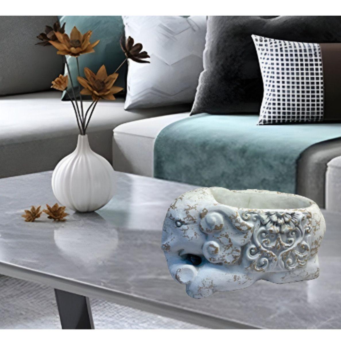 Portavela Candelabro Elefante Decorativo Jhn-9