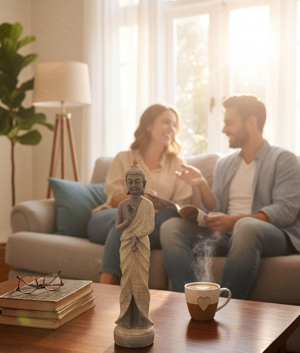 Estatua Decorativa Figura Buda Pie Serenidad Meditación Jhn-4