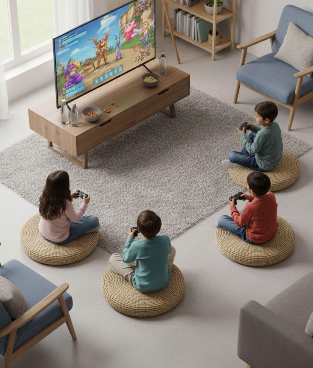 Cojín Decorativo Redondo Relajación Adorno Hogar Jhn-8