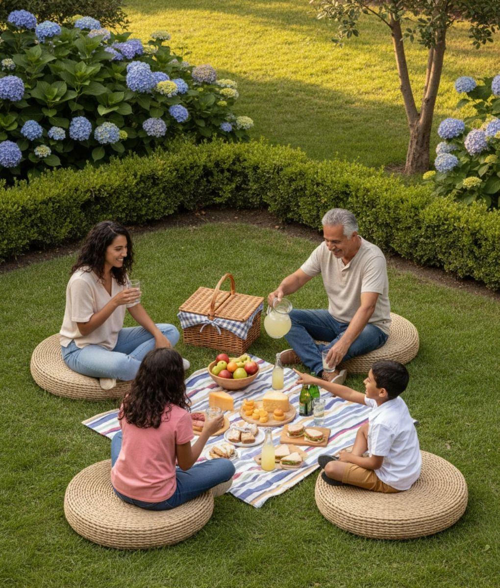 Cojín Decorativo Redondo Relajación Adorno Hogar Jhn-9