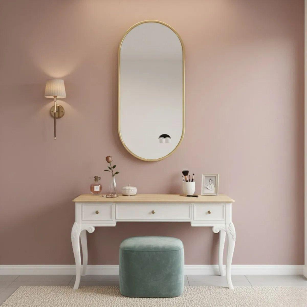 Espejo Decorativo Pared Ovalado Estilo Minimalista Hogar Jhn-7