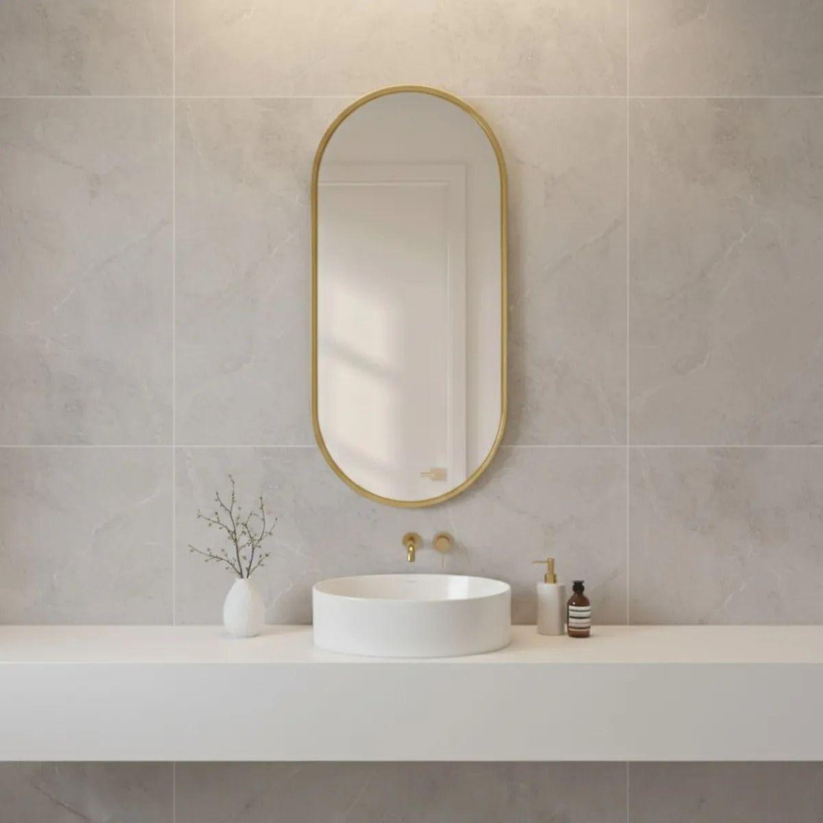 Espejo Decorativo Pared Ovalado Estilo Minimalista Hogar Jhn-8