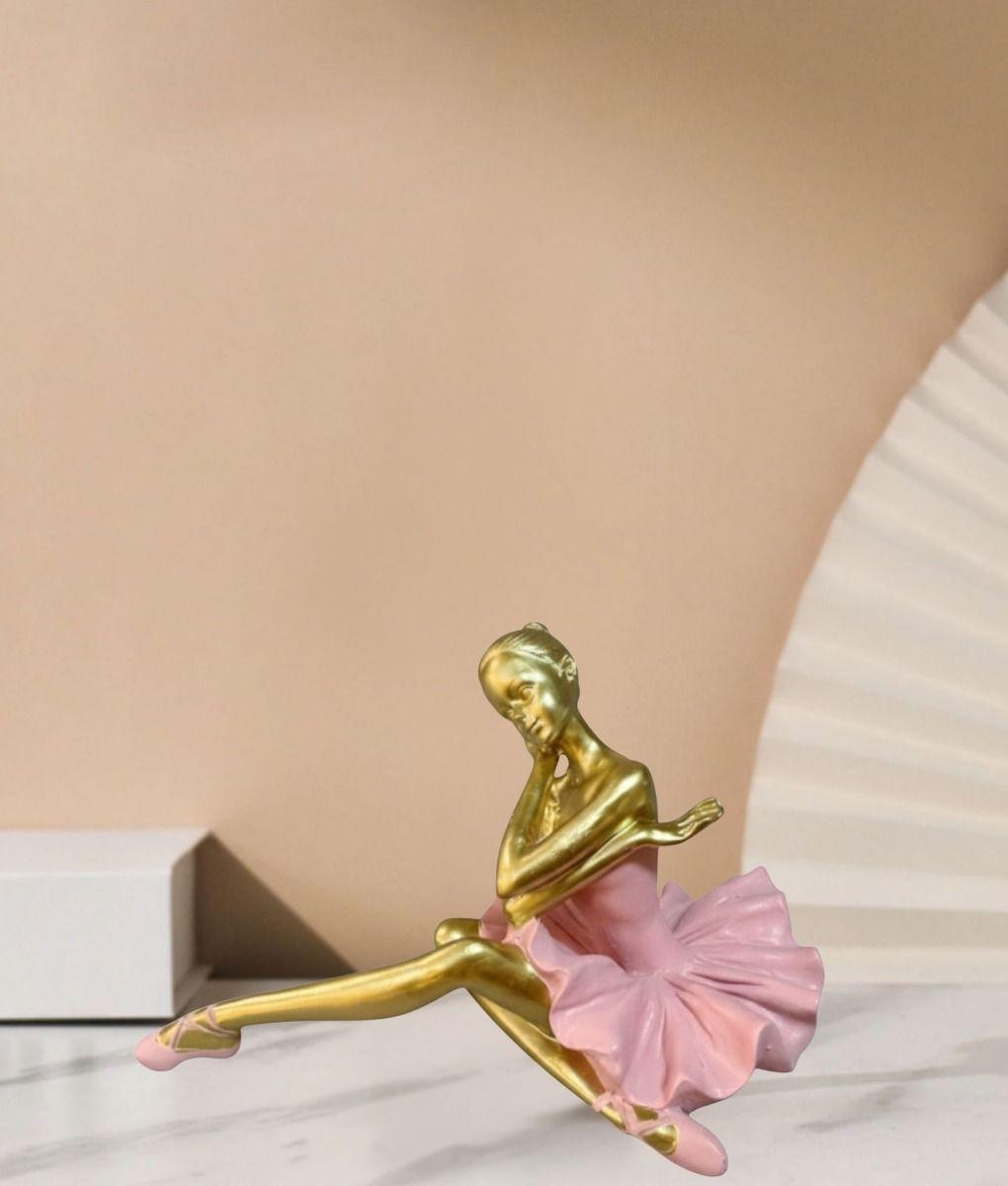 Estatua Decorativa Figura Bailarina Sentada Adorno Jhn-6