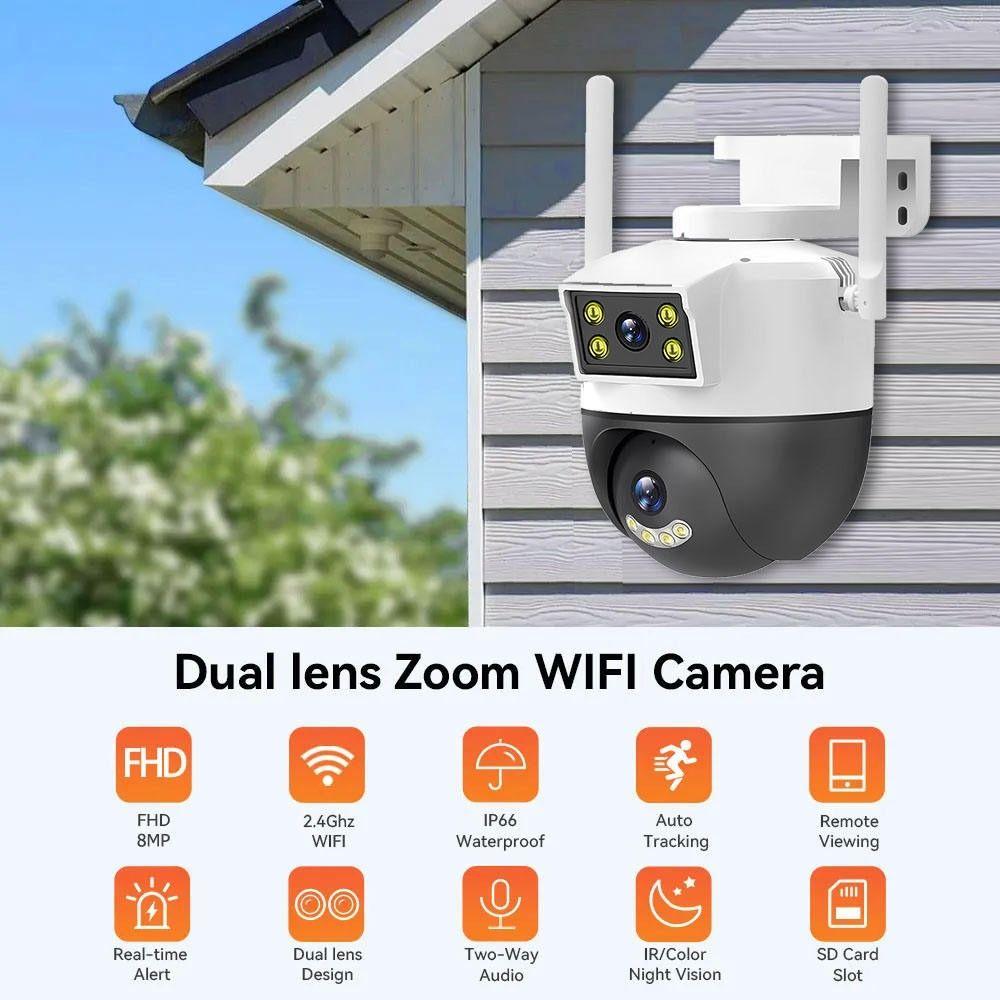 Camara Seguridad FIVEONE Doble Lente Wifi Hogar Interior Lau-8