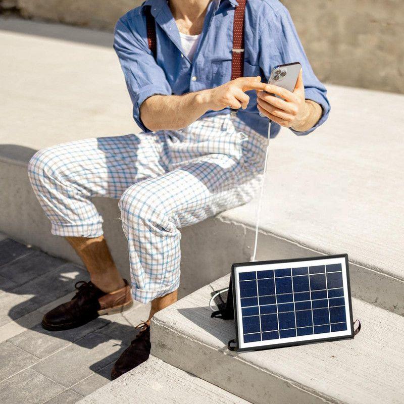 Panel Solar Cargador Ligero Portatil Impermeable Lau-6