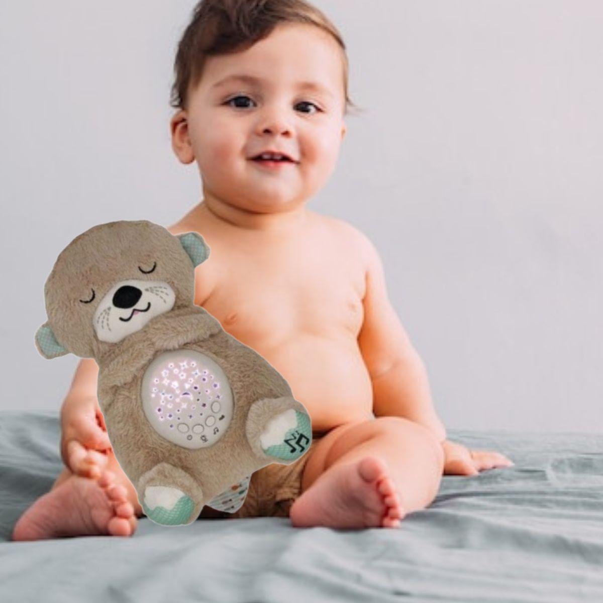 PELUCHE OSO LUMINOSO AYUDA DORMIR MUSICAL LUCES BEBE LAU-1