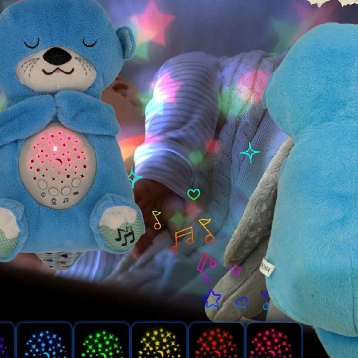 PELUCHE OSO LUMINOSO AYUDA DORMIR MUSICAL LUCES BEBE LAU-9