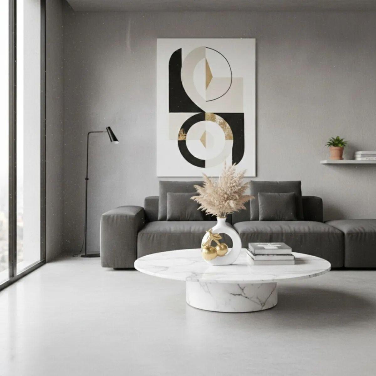 Florero Decorativo Jarrón Adorno Diseño Motivo Orgánico Jhn-6