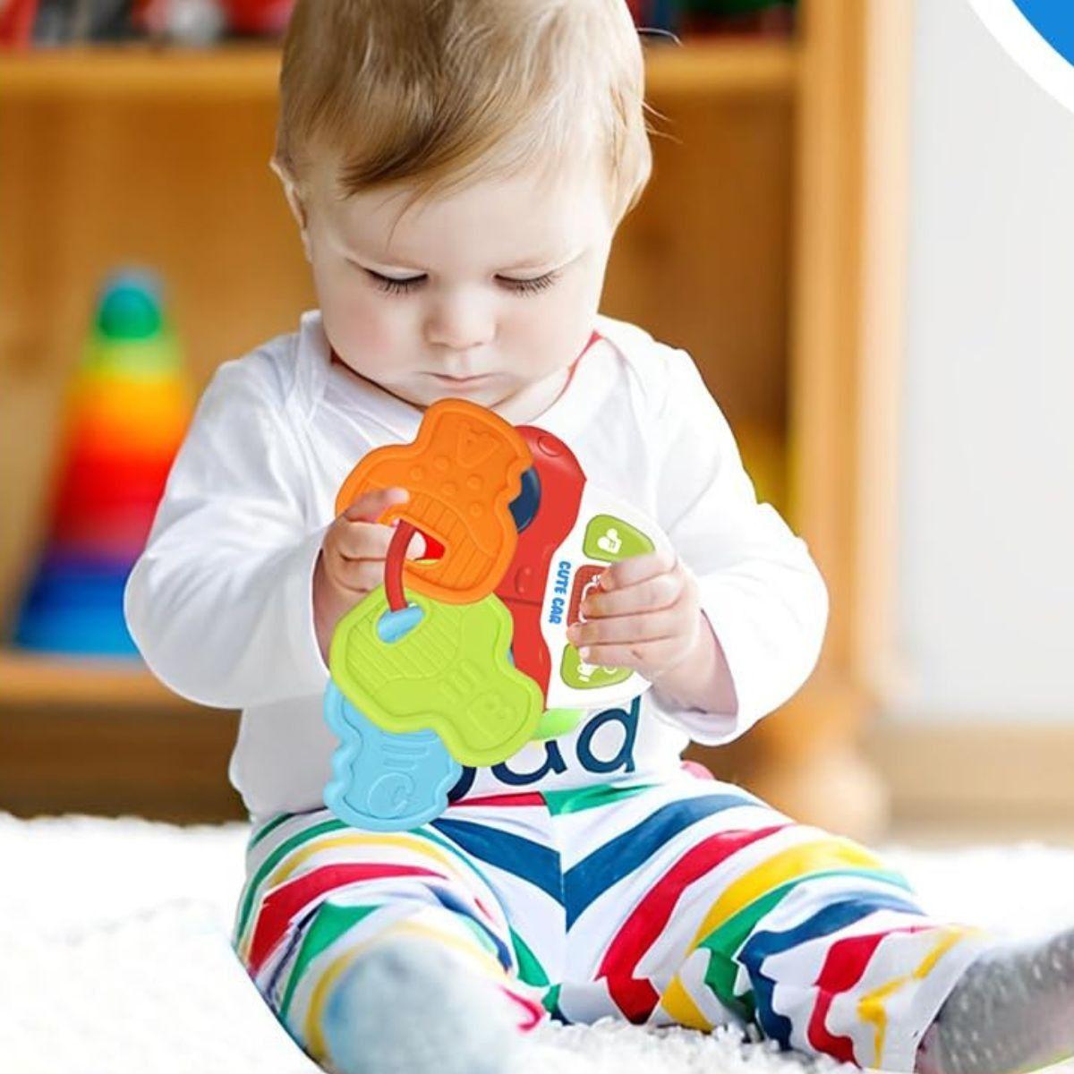 JUGUETE SONAJERO DENTICION TIPO LLAVES PARA BEBE LAU-7