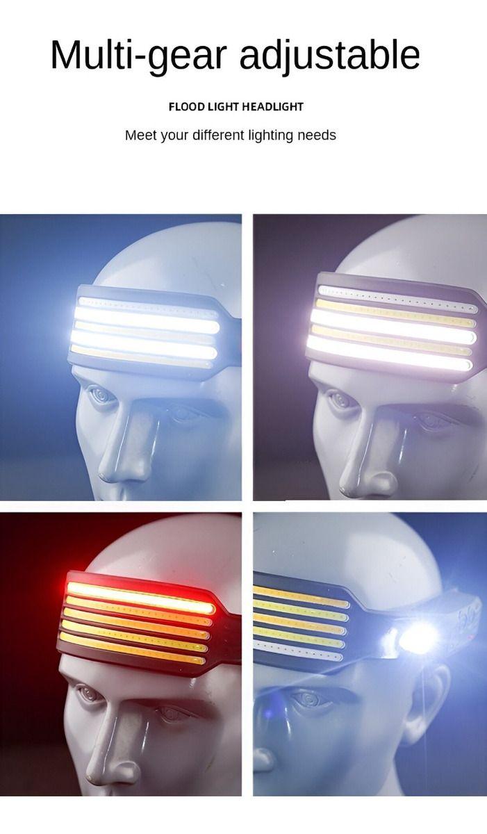 Linterna Frontal Faro Led Recargable USB Camping Lau-2