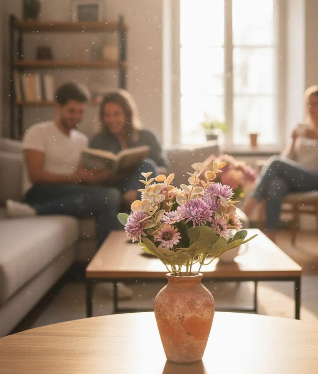 Set 3 Ramo Floral Belleza Artificial Adorno Decoración Jhn-2