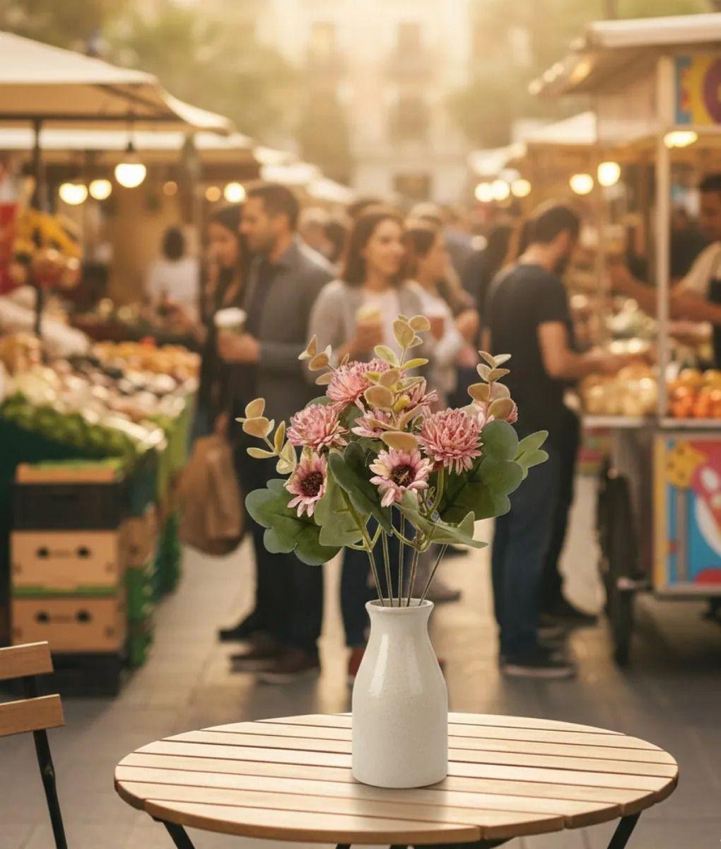 Set 3 Ramo Floral Belleza Artificial Adorno Decoración Jhn-3