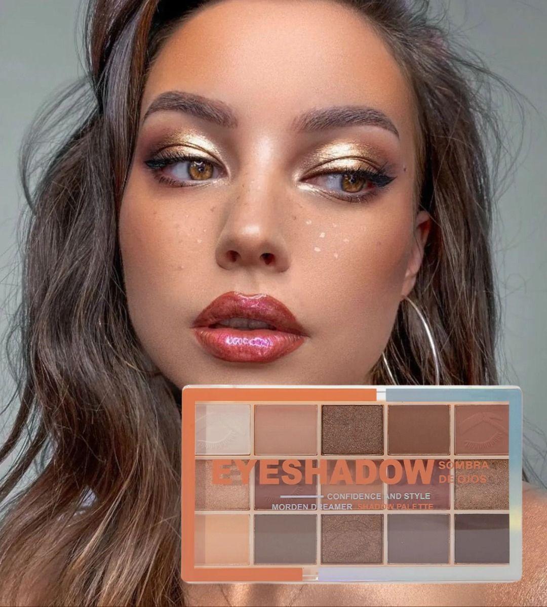 Set 2 Sombra Ojos Paleta 15 Tonos Vibrante Duradera Jhn-4