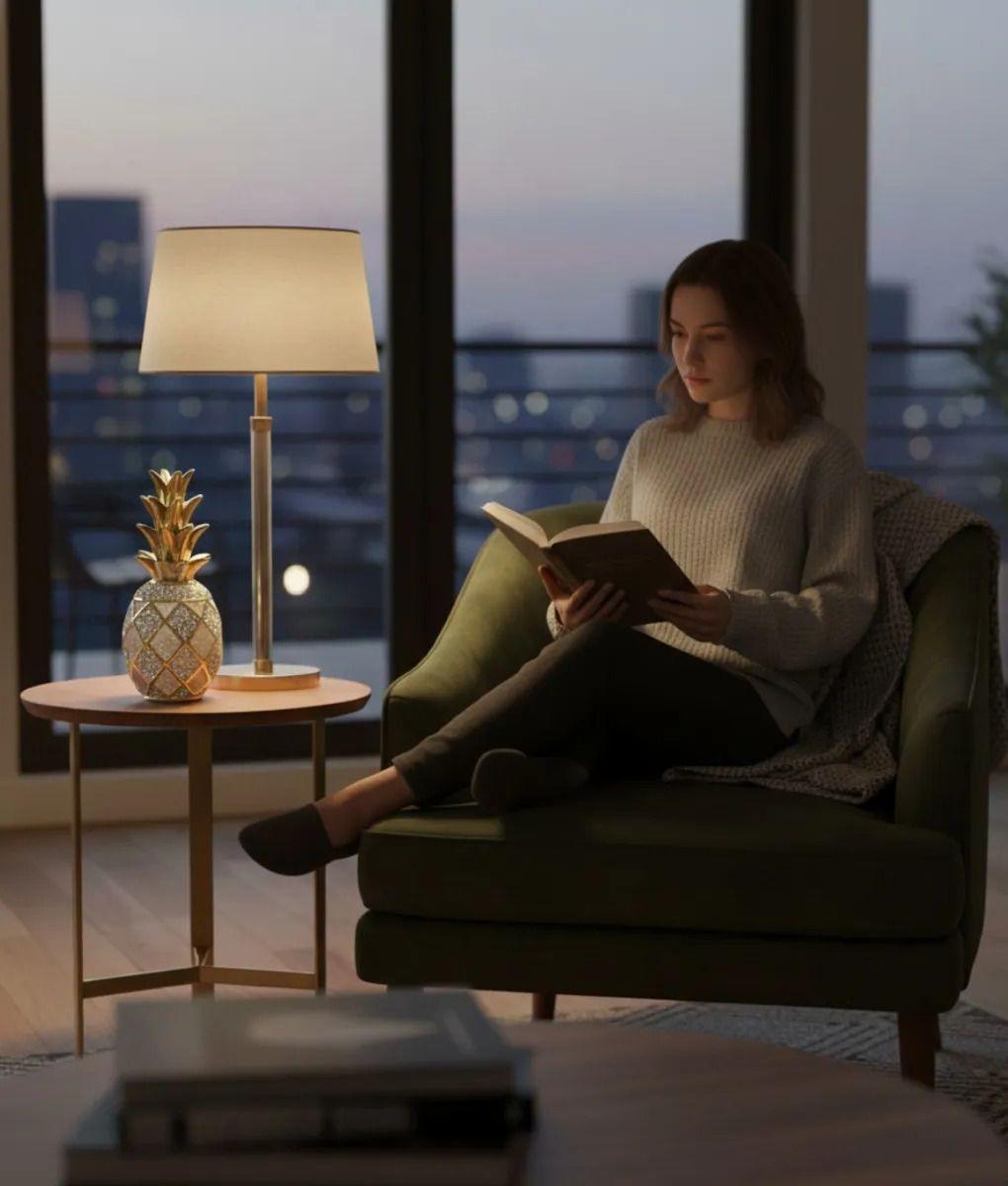 Figura Decorativa Piña Estatua Moderna Adorno Hogar Jhn-3