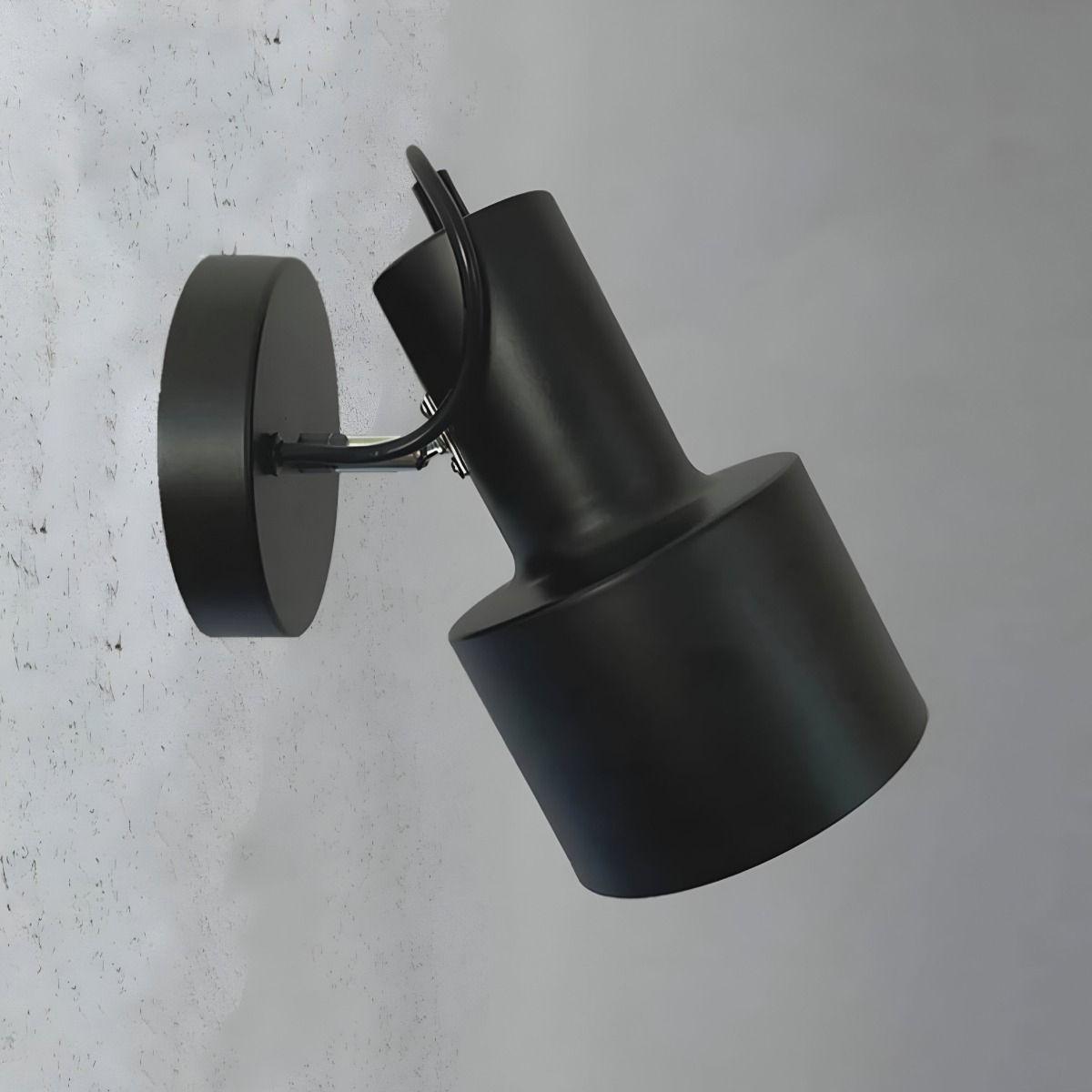 Lámpara Aplique Pared Negro Cabecera Ajustable Jhn-5