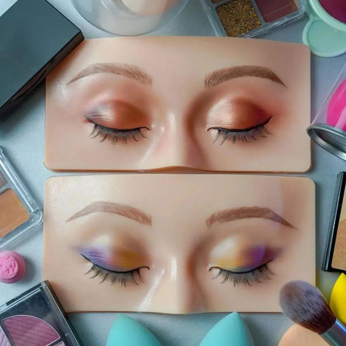 Set Práctica Maquillaje Rostro Silicona Ojos Cerrados ALJ-0