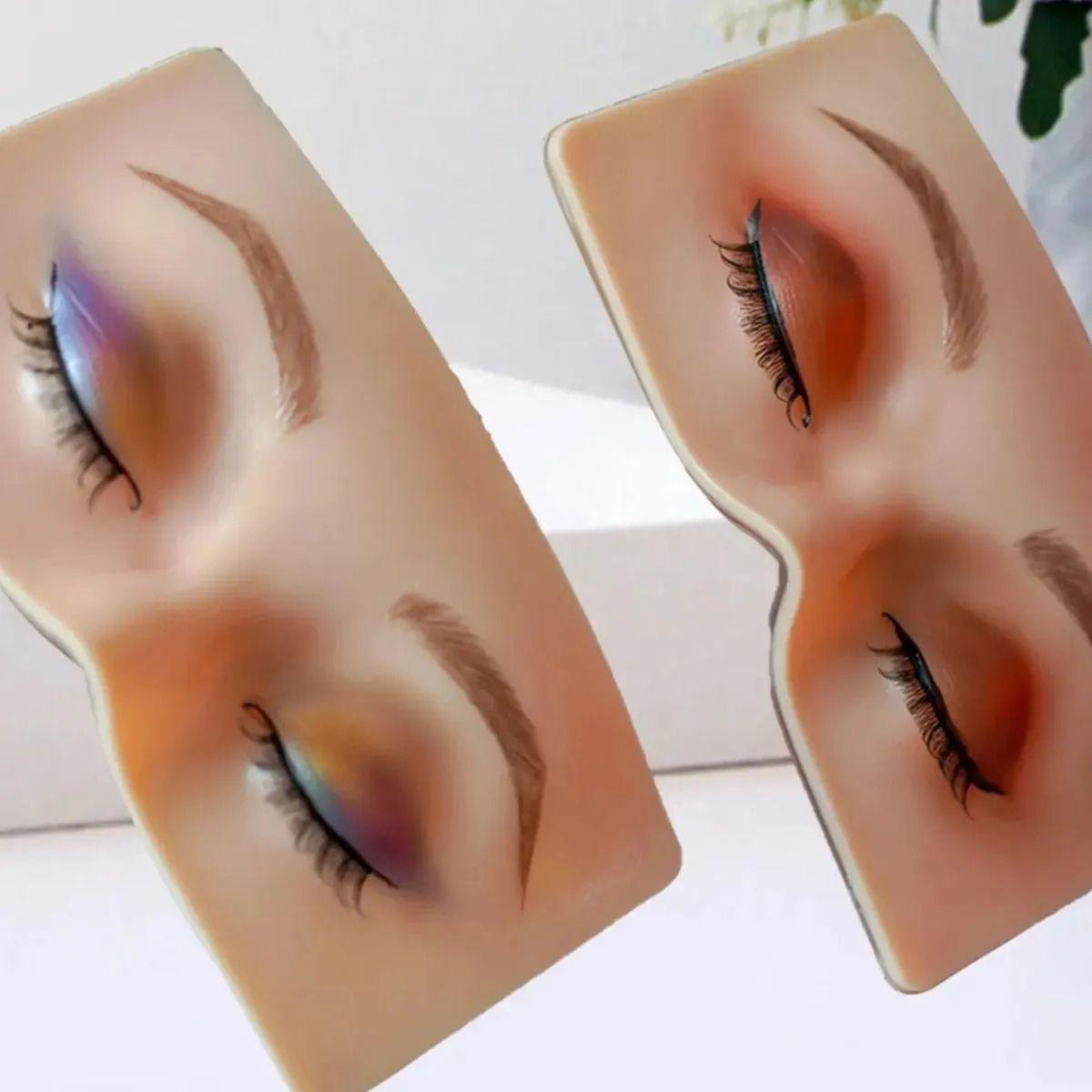Set Práctica Maquillaje Rostro Silicona Ojos Cerrados ALJ-1
