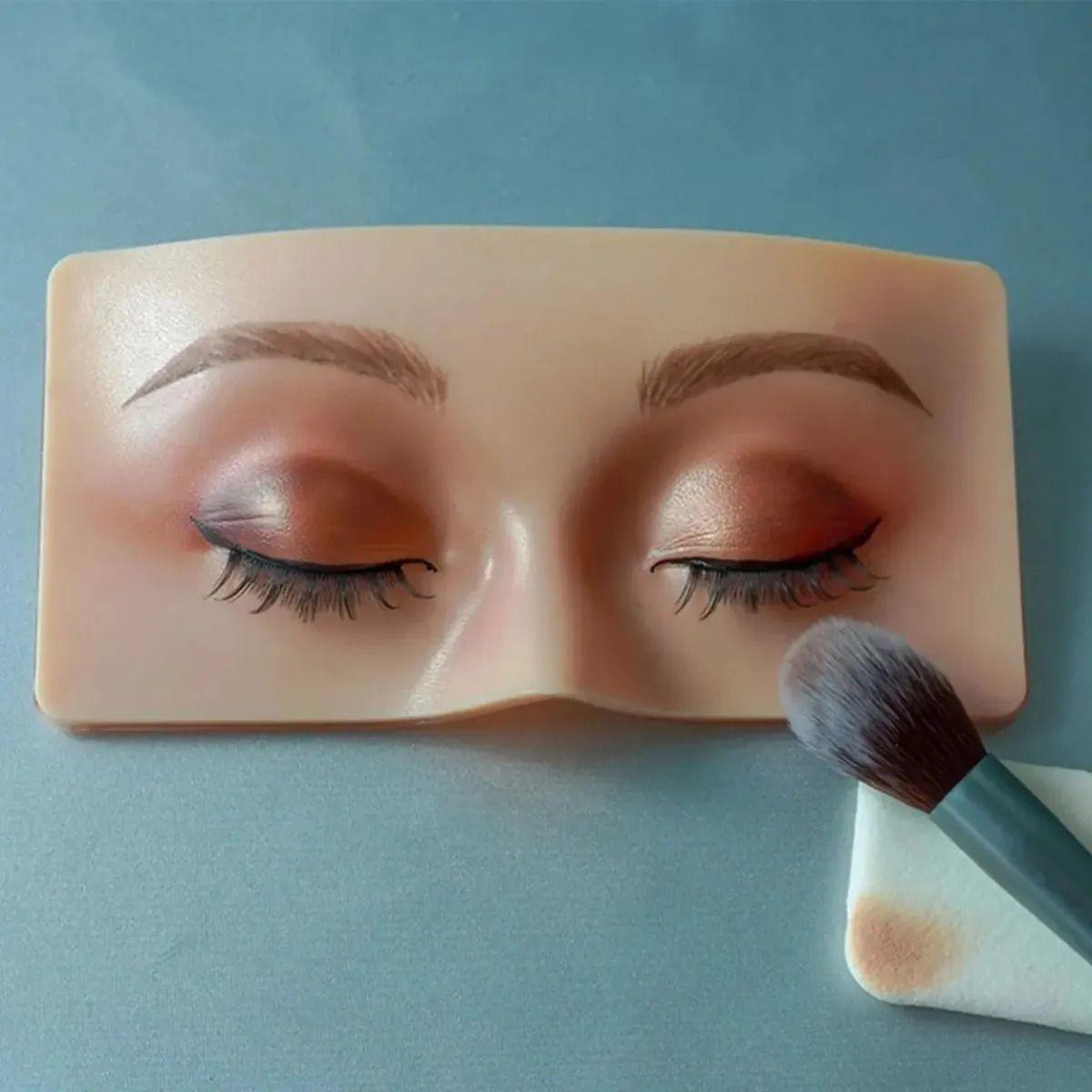 Set Práctica Maquillaje Rostro Silicona Ojos Cerrados ALJ-2