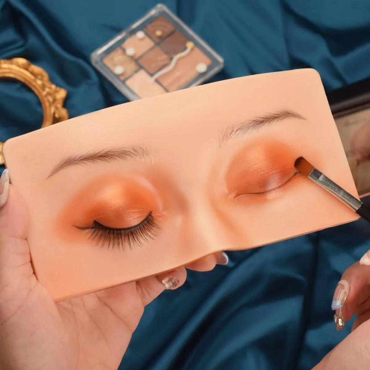 Set Práctica Maquillaje Rostro Silicona Ojos Cerrados ALJ-4