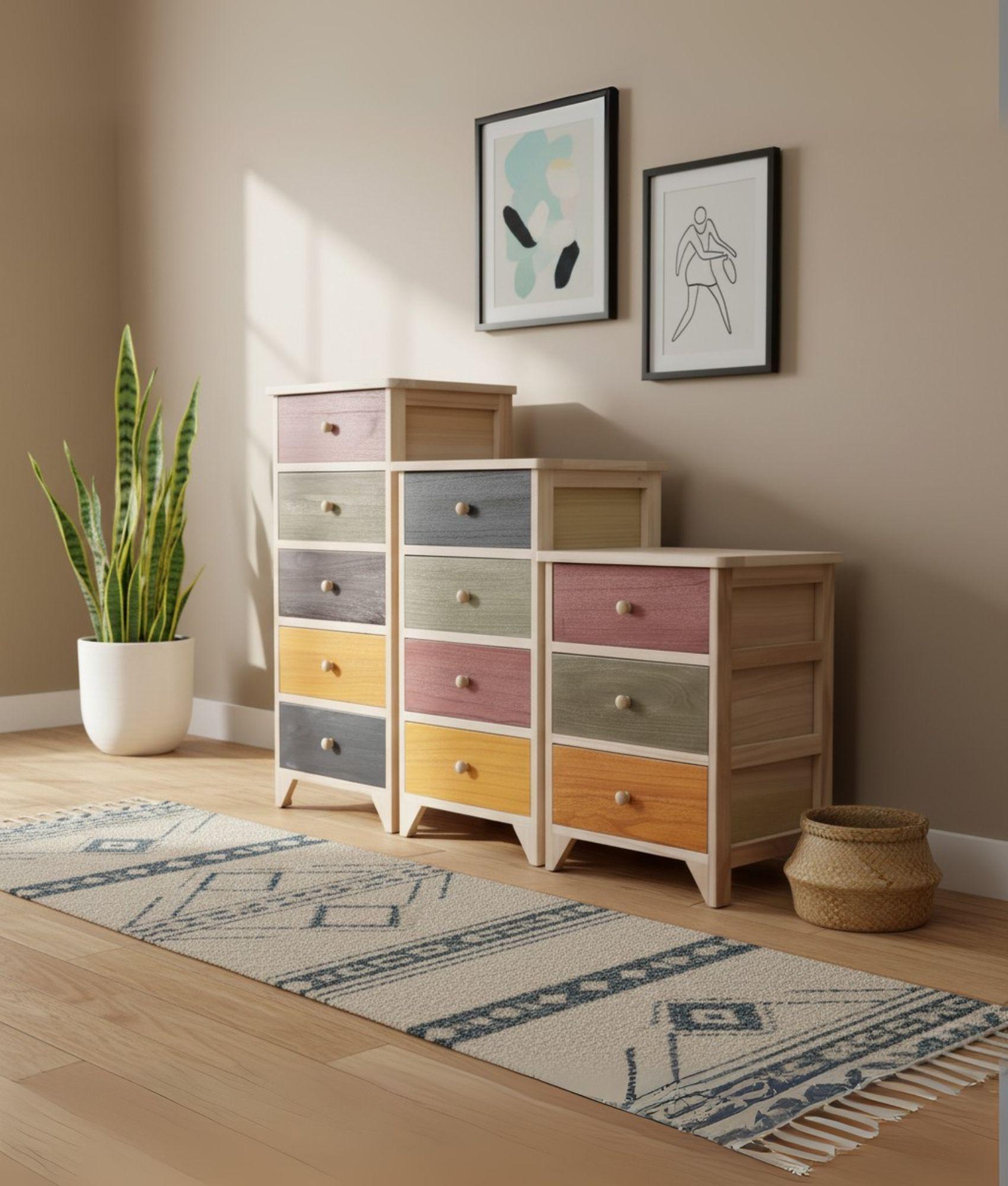 Cómoda Multicolor Organizador Multifuncional Hogar Jhn-2