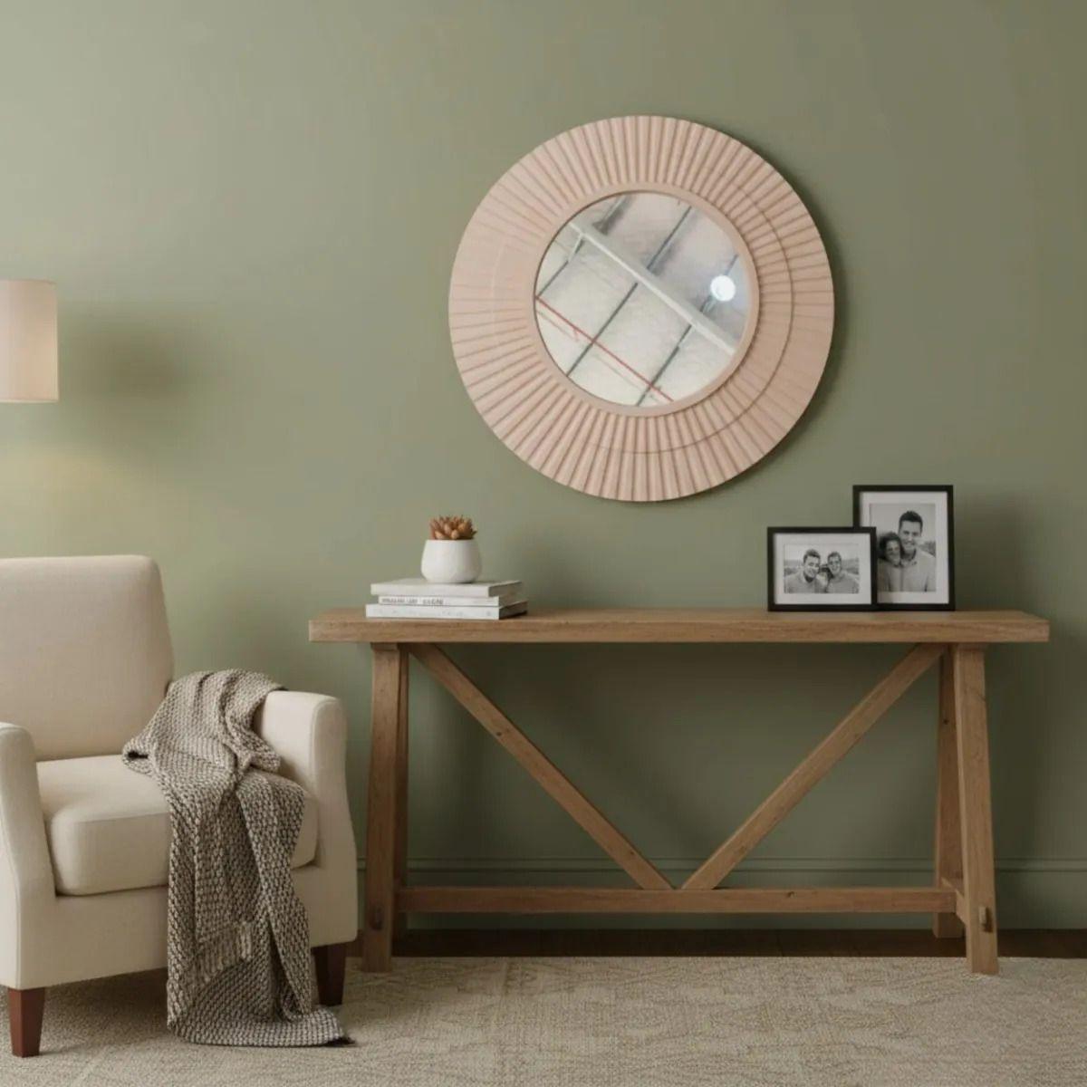 Espejo Decorativo Pared Moderno Diseño Ondas Radiales Jhn-6