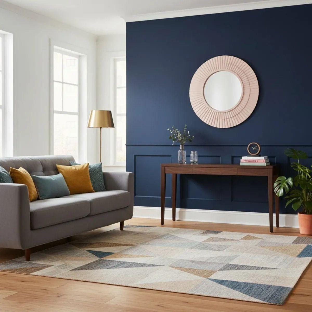 Espejo Decorativo Pared Moderno Diseño Ondas Radiales Jhn-7