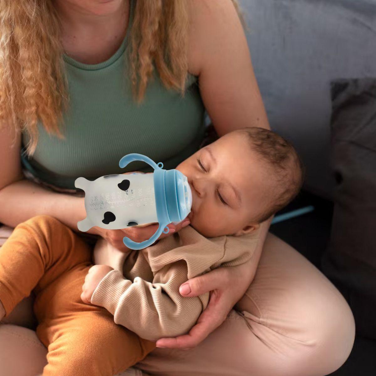 MAMADERA BIBERON ANTICOLICOS 330ML DISEÑO INFANTIL BEBE LAU-1