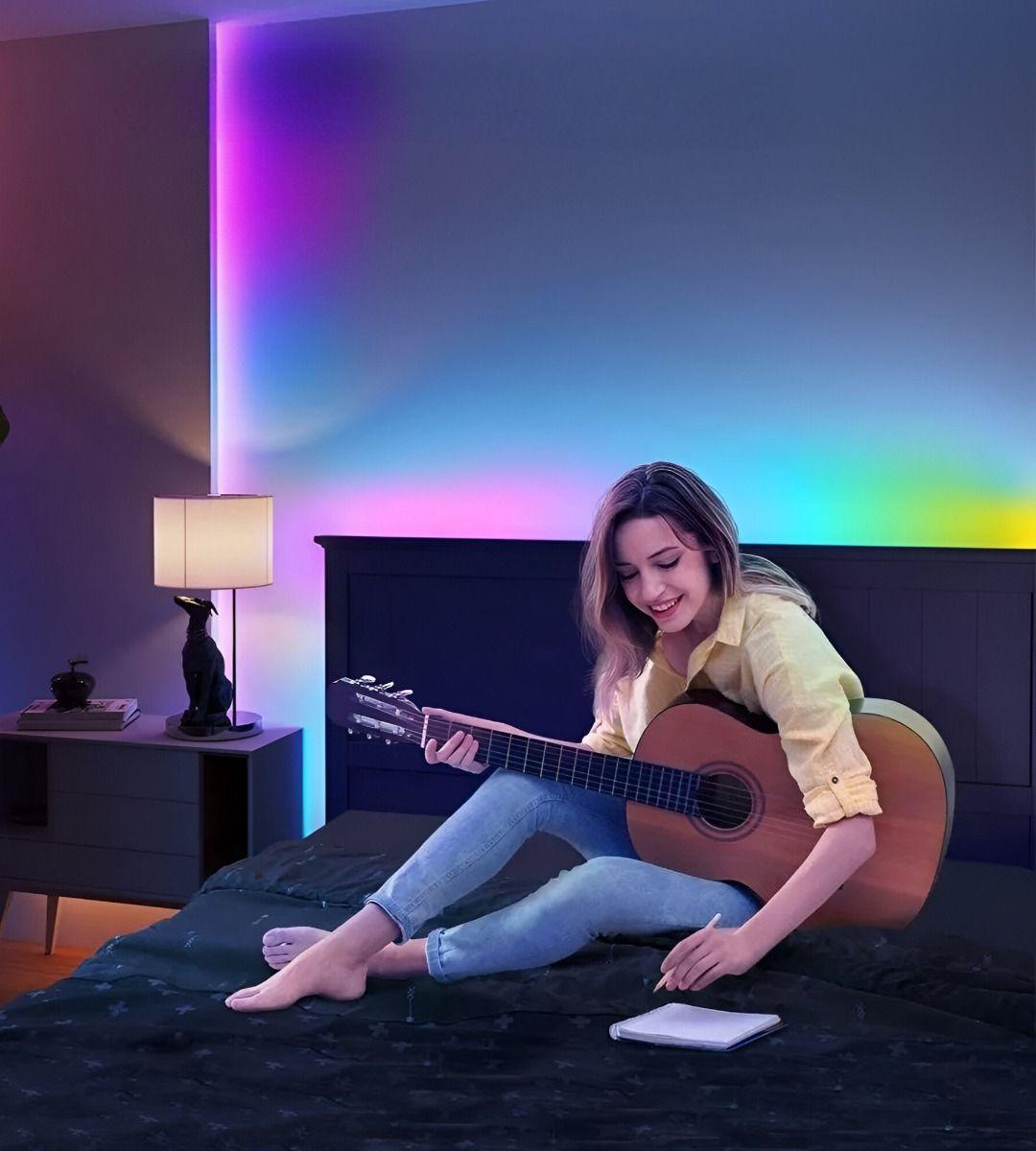 Tira Cinta Neon Flex Luz LED Decorativa RGB 10m Jhn-7