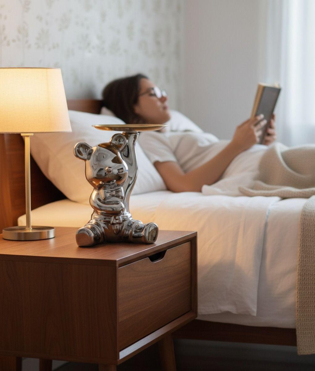 Figura Decorativa Oso Estilo Urbano Organizador Bandeja Jhn-2