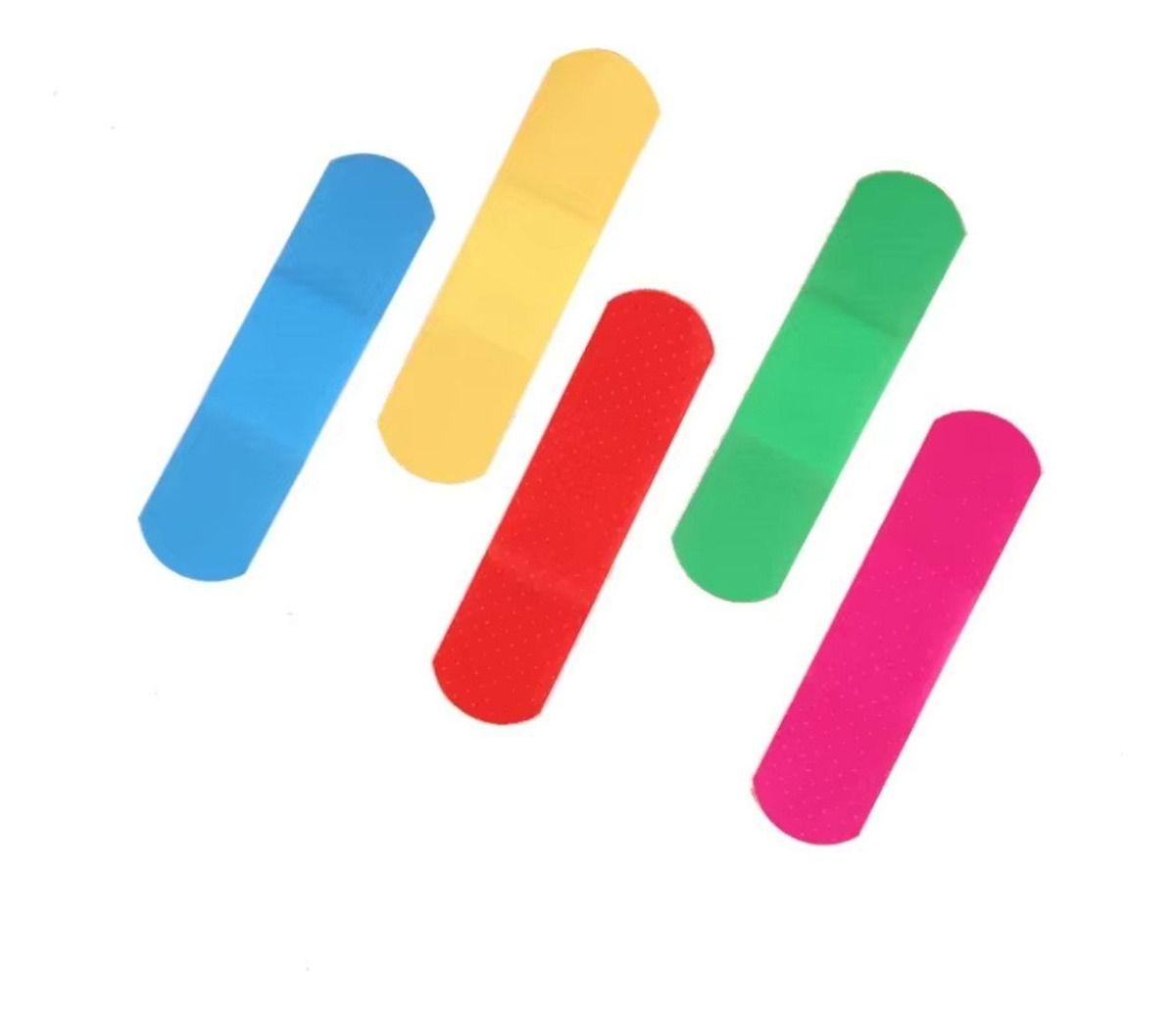 PACK 5 PARCHES CURITAS INFANTIL HERIDAS COLORES LAU-4