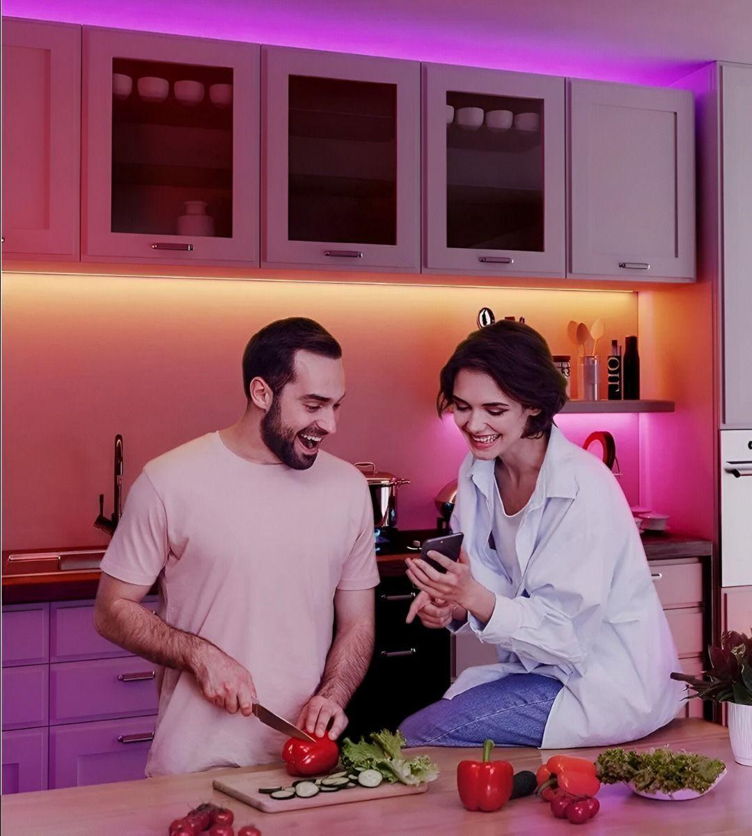 Luces LED Cuerda Tejido Reticulado Luminoso Neon 5m Jhn-2