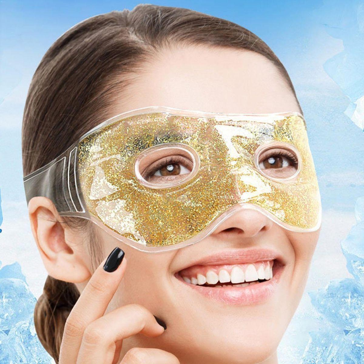 SET 7 MASCARILLA DE OJOS ANTIFAZ GEL BRILLANTE LENTES LAU-2