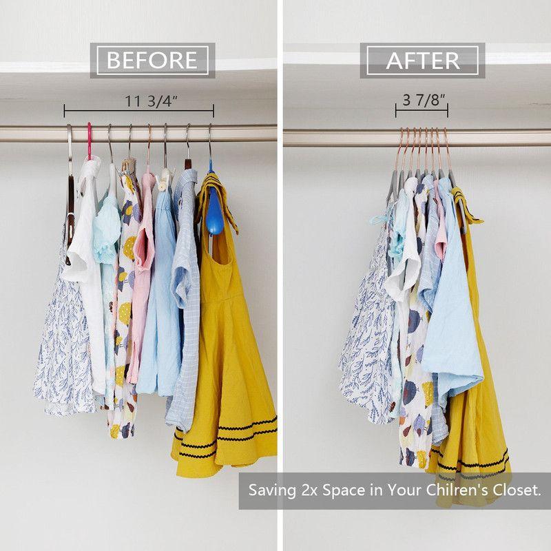 Set 10 Perchas Terciopelo Ganchos Grandes Antideslizante Lau-6