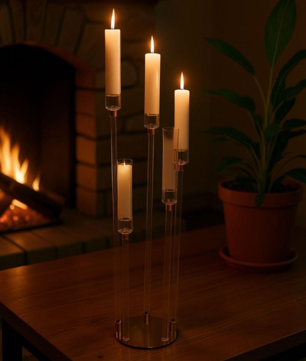 Portavelas Decorativo Funcional Moderno Piso Mesa Adorno Jhn-9