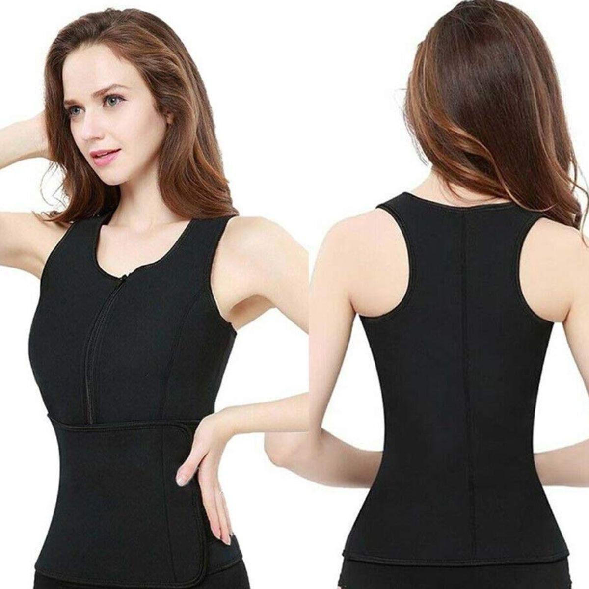 FAJA REDUCTORA AJUSTABLE EFECTO SAUNA TERMICA GYM LAU-1